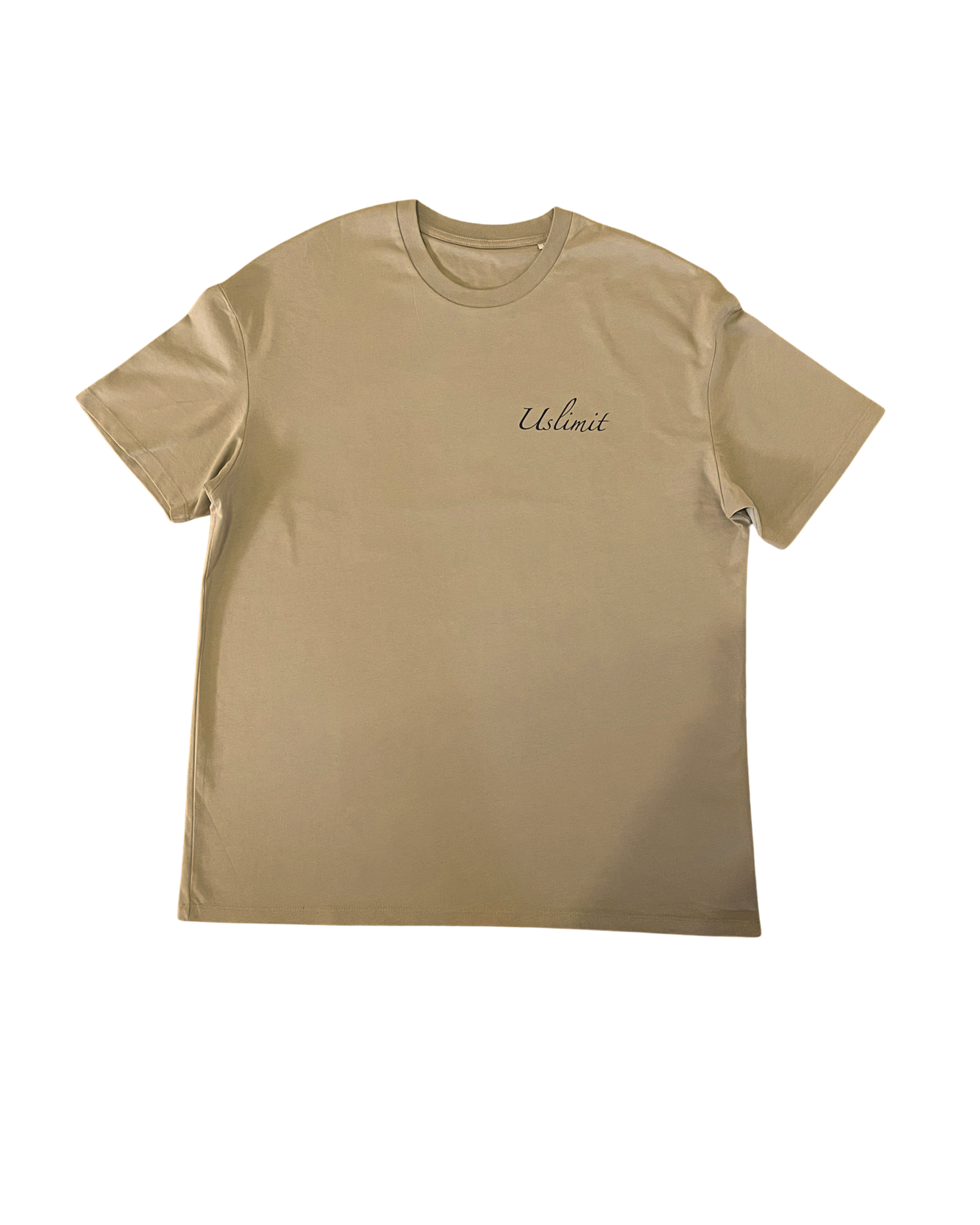 Camiseta Fake World – Marrón