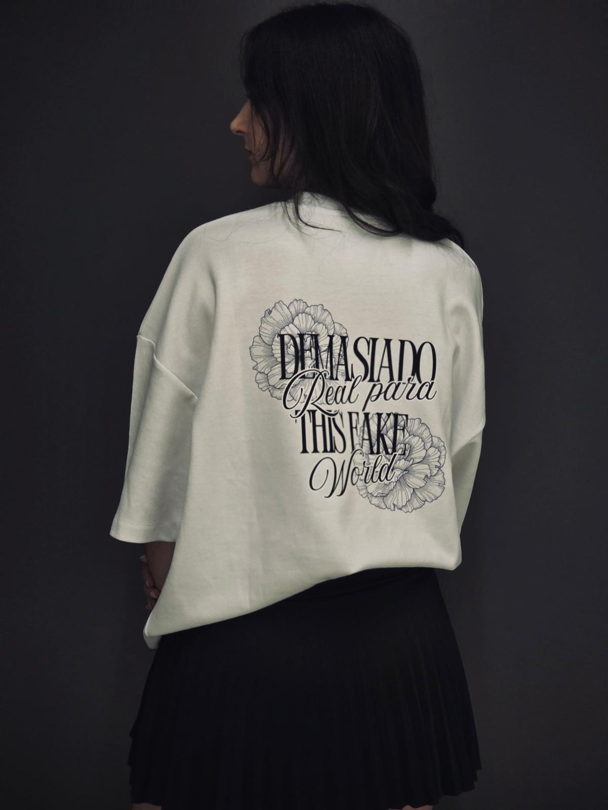 Camiseta Too Real – Blanco